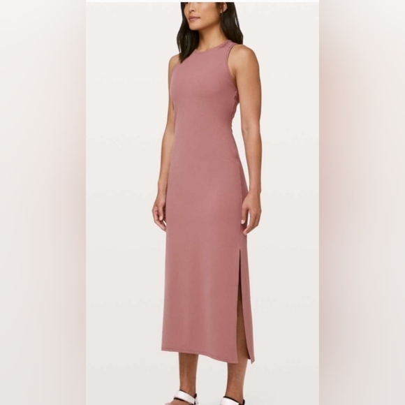 lululemon athletica Dresses & Skirts - Lululemon Women Red Rust Get Going Racerback Sleeveless Maxi Size 14.5In Pit